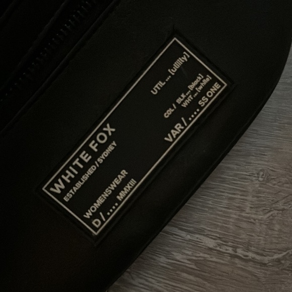Black leather fannypack -Whitefox - Picture 2 of 2